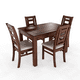 thumbnail image 3 of Juego de Comedor Sevilla 4 Sillas Nogal Mesa Rectangular Madera, 3 of 4