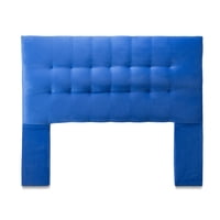 Dgb - Respaldo Cama 2 Plazas Felpa Azul Alicante Cp