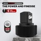 thumbnail image 5 of Juego de trinquetes TOMMARS Stubby 1/4, 3/8, 1/2 Drive, 72 dientes, 5 of 9