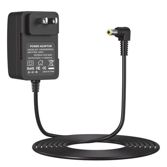 Adaptador de corriente AC CGGXJP 9.5V 1A para teclado Casio, cable de 2,5 m
