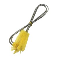 Ioensy - Cepillo De Manguera De Doble Extremo, Cepillo De Filtro De Acuario Para Vasos De Tanque De Agua De Cocina, Amarillo