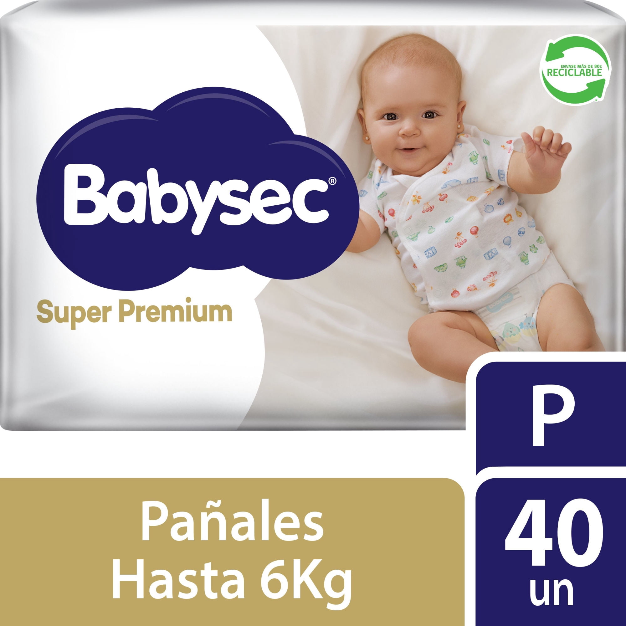 Pañales Babysec Súper Premium P