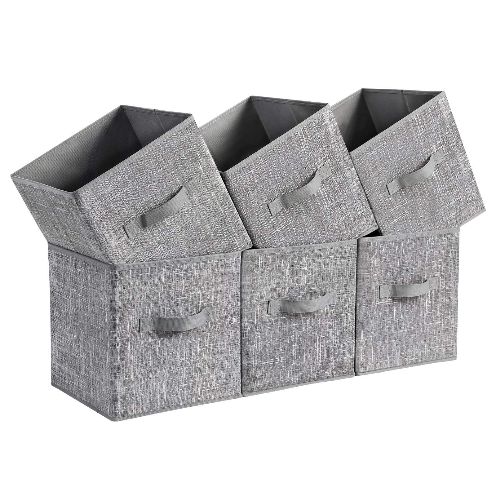 Storage Cubes Songmics - Tela No Tejida (28 X 28 X 28 Cm), Color Gris
