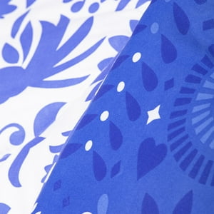 Arthome - Plumón México Reversible Estampado Azul 1.5 Plazas