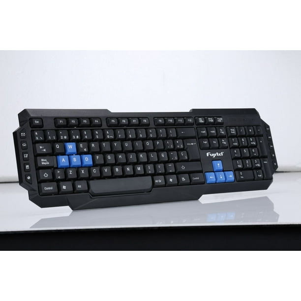 Teclado Inalambrico 115 Teclas Negro Lider