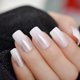 thumbnail image 1 of Uñas postizas EchiQ Pearl Shine, brillantes y relucientes, blancas cuadradas, 1 of 7