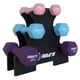 thumbnail image 1 of Set Mancuernas 12 Kg con Rack Neopreno Colores, 1 of 2