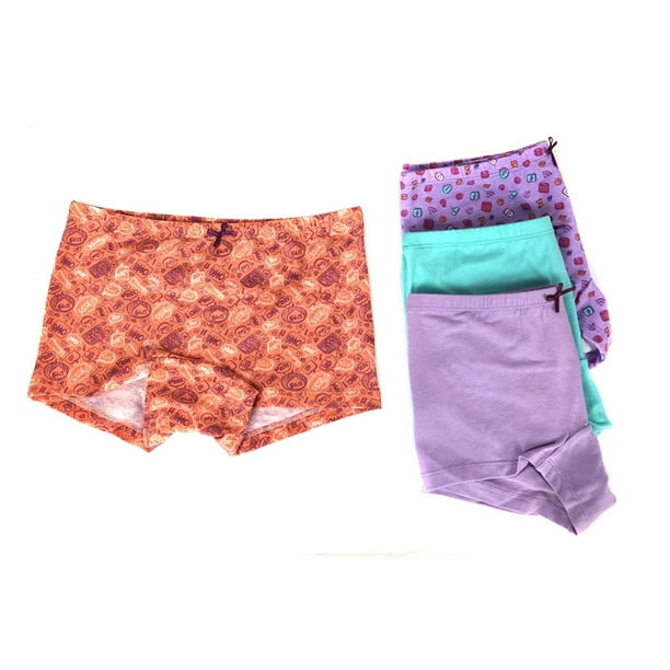 Pack de 4 Calzon Boxer Pantaleta Algodón Niña
