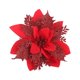 thumbnail image 5 of Poinsettia Decoración Adorno Flor Artificial Para Navidad Rattanes Rojo Rojo, 5 of 5