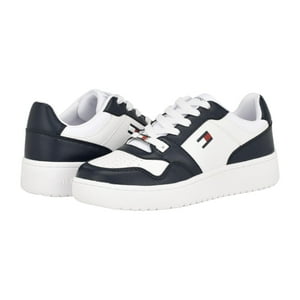 Zapatilla Tommy Hilfiger Twigye Para Mujer, Color Blanco/Azul Marino, Talla 11