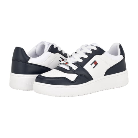 Zapatilla Tommy Hilfiger Twigye Para Mujer, Color Blanco/Azul Marino, Talla 5