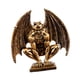 thumbnail image 4 of Estatua De ángel Demonio, Figura De Resina Dorada Para Gabinete, Centro De Mesa Interior, 4 of 5