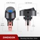 thumbnail image 3 of Interruptor basculante Nilight 12V 30A LED azul 12 mm, 3 of 8