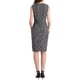 thumbnail image 3 of INSPIRE CHIC Vestido sin mangas de tweed para mujer 2025 Verano Oficina Trabajo Cuello en V Vestidos ajustados tipo lápiz 2XL Negro, 3 of 5