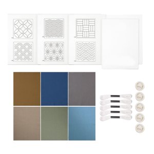 Magideal - Kit De Posavasos Sashiko Kit De Plantilla De Patrón Sashiko Kit De Patrón Japonés Para Artes , Set C Conjunto C