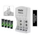 thumbnail image 4 of Cargador De Pilas Recargables Aaa Aa Y Baterias De 9v Maxday blanco, 4 of 4