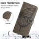 thumbnail image 5 of Funda cartera mariposa para Samsung Galaxy S24 con soporte y ranuras para tarjetas Gris, 5 of 5