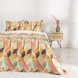 Mashini - Quilt Cordoba Estampada 2 P Plumas