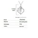 thumbnail image 2 of Collar S925 Sterling Silver Cross Rose Heart Plateado, 2 of 3