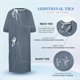 thumbnail image 3 of Bata Hospitalaria para Hombre Utopia Care Talla XS-S Carbón, 3 of 6