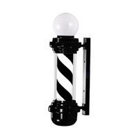 Ioensy - 23,6 ""Barbero Poste Luz Carteles Clásicos Salón Signo Para Interior Barbería Salón Negro Blanco