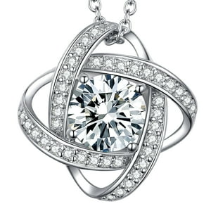 Collar Heshpaws S925 Silver Eternal Heart Birthday Stone