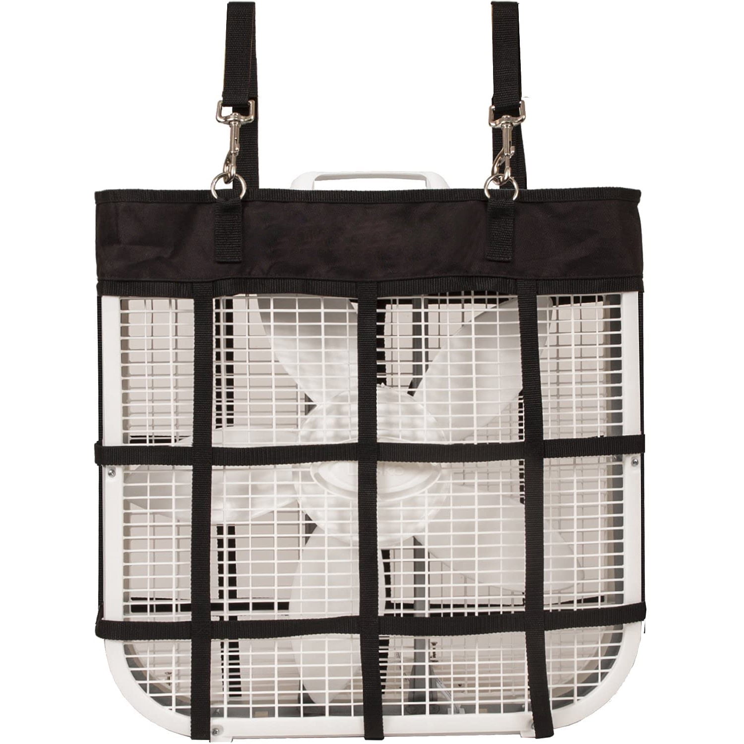 Xusx111 - Soporte Del Ventilador De La Caja Clásica De 2 Piezas Para El Establo De Caballos Bolsa Equina Ajustable Colgando El Ventilador De Caballos Suministros Estables Accesorios De Gancho, Negro (