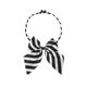 thumbnail image 1 of INSPIRE CHIC Lazo de Mujer Ajustable con Nudo Pre-Hecho a Rayas para Uniforme 4.33" x 5.51" Negro Blanco, 1 of 5
