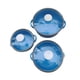thumbnail image 3 of Juego De 3 Miniollas Esmaltadas, Juego De Utensilios De Cocina Portátiles Universales Esmaltados Para Cocinar En Casa, Azul Claro, 3 of 5