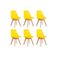 thumbnail image 1 of Silla de comedor Tienda El Garage Eames acolchada color amarillo x 6 unidades, 1 of 2