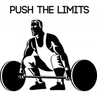Rienda Libre Graphics - Decomural Push The Limits Weightlifter Ws-42914
