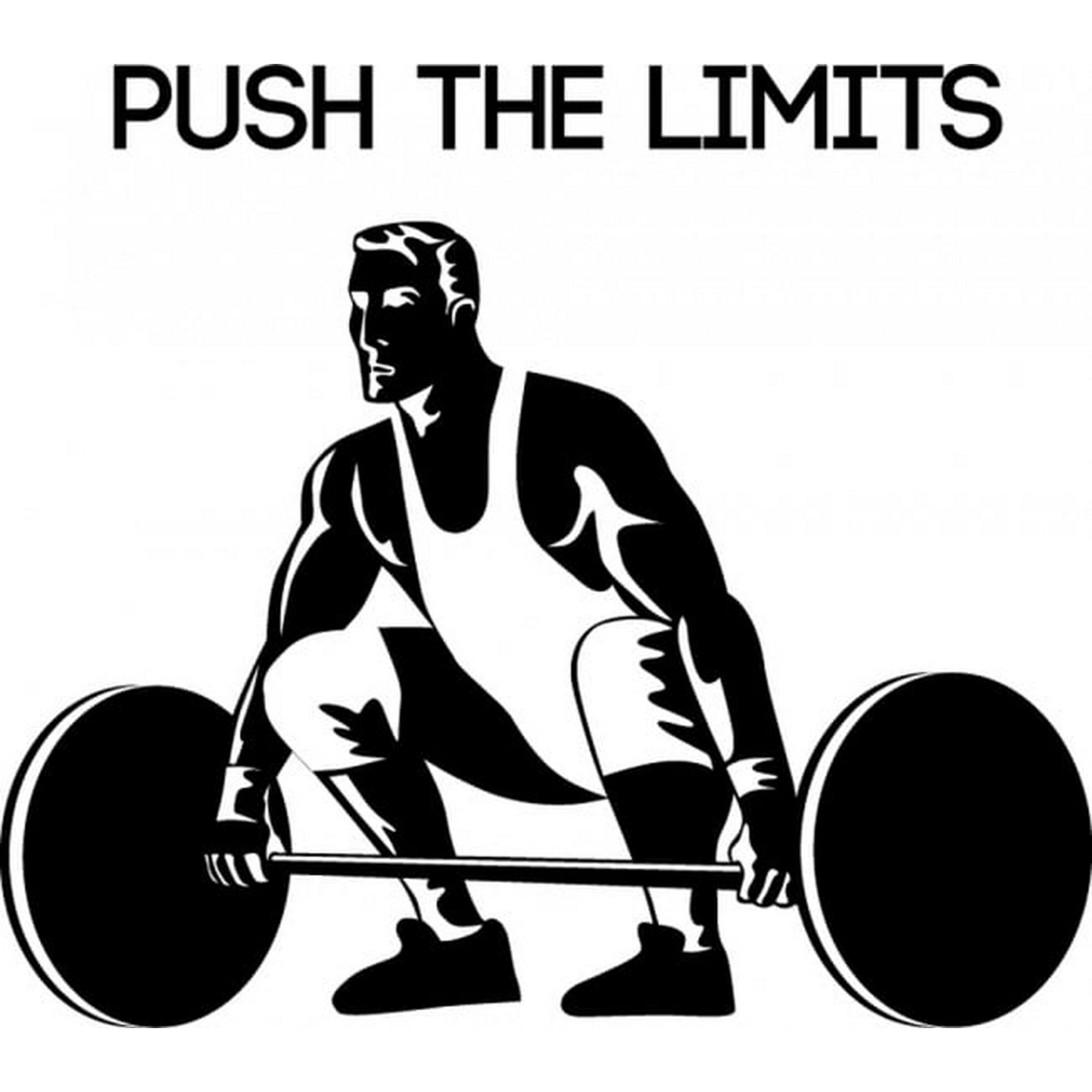 Rienda Libre Graphics - Decomural Push The Limits Weightlifter Ws-42914