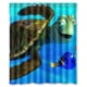 thumbnail image 1 of Cortina de ducha de Buscando a Nemo, juego de cortina de baño con ganchos, tamaño 60 x 72 pulgadas, 1 of 3