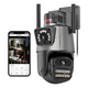 thumbnail image 1 of Cámara Seguridad Exterior Wifi Fullhd 1080p 8mp Doble Gris, 1 of 3