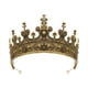 thumbnail image 2 of Corona De Rey Para Hombre, 15 Cm, Tiara De Metal Para Aniversario, Festival De Música, Iglesia, Oro Oscuro, 2 of 5