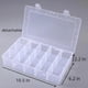 thumbnail image 2 of Caja organizadora de plástico frymmx, paquete de 2, 15 compartimentos, 2 of 5