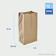 thumbnail image 2 of Bolsas para almuerzo Karat 5,4 kg 1 000 unidades de papel kraft, 2 of 7
