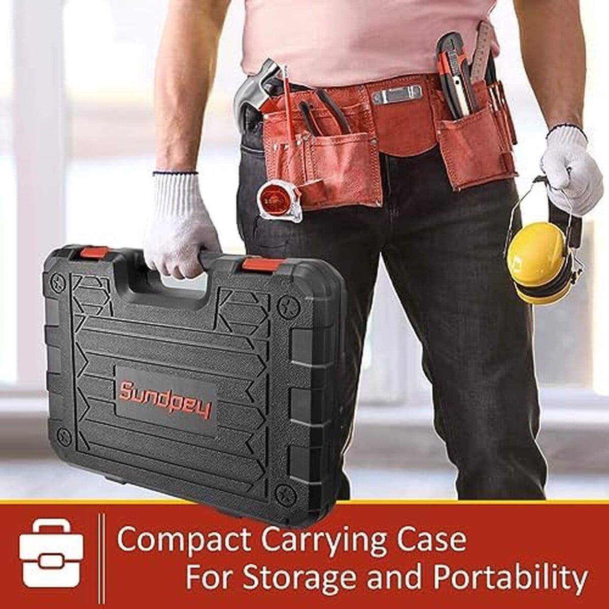 Kit Herramientas Sundpey 148 Piezas Portatil Hogar
