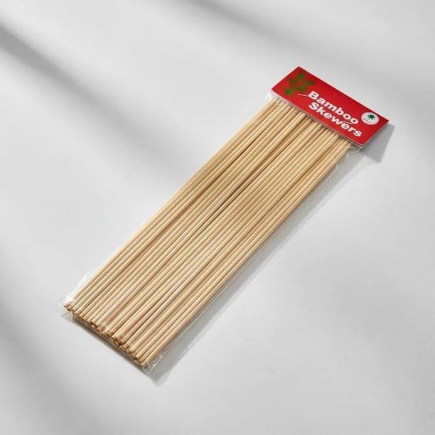 Brochetas Pinchos/Anticuchos De Bambú Paquete 40 Unidades De 30cm