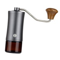 Magideal - Molinillo De Manual De Material Acero Inoxidable, Molinillo De Con Rebabas Cónicas, Molinillo De Portátil De Grosor Ajustable Para Oficina,