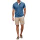 thumbnail image 2 of INSPIRE CHIC Camisetas Henley de Hombre de Manga Corta Casual con Ribete en Contraste XL Azul, 2 of 6