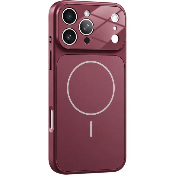 Funda Erlova para iPhone 16 Pro Max Burdeos con Sistema Magnético