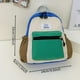 thumbnail image 2 of Children's Color-block Backpack Canvas Backpack Zipper Large Capacity Schoolbag, 2 of 3