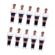 thumbnail image 3 of Juego De 10 Figuras De Futbolín, Minifiguras De Futbolín, Blanco Y Azul Oscuro, 3 of 5