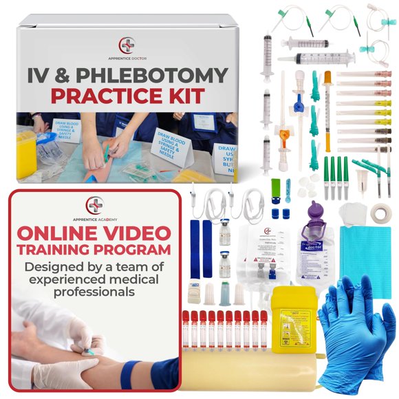 Kit de práctica de flebotomía Modelo de brazo del aprendiz de médico