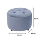 thumbnail image 2 of Pouf sin Baúl Zoe Azul Petroleo Felpa Grabada 60x50x50 cm, 2 of 3