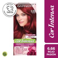 Coloración Cabello Cor Intensa De Garnier 6.66 Rojo Pasión 45 G Cor Intensa Garnier
