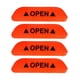 thumbnail image 3 of Cinta reflectante de 4 piezas, Color brillante, resistente a , a prueba de arañazos, tira reflectora, pegatinas universales para puerta de , NARANJA, 3 of 5