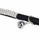 thumbnail image 2 of Collar Ajustable de Terciopelo con Campanilla C&Xanadu 28 cm Negro para Gato y Perro Pequeño, 2 of 5
