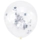 thumbnail image 2 of 50 globos de confeti de látex de 12 pulgadas para decoración de cumpleaños, bodas y fiestas (estrella plateada), 2 of 7